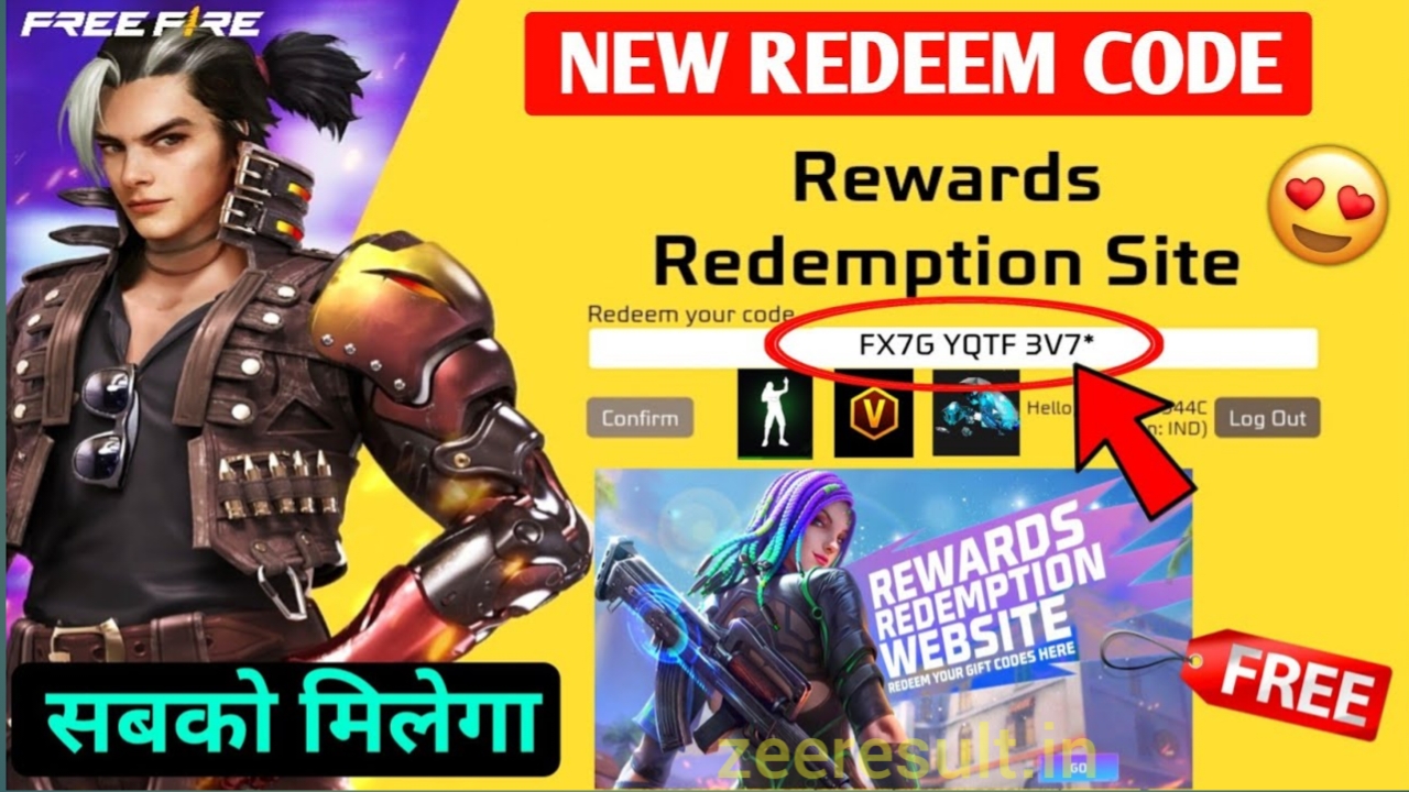 Free Fire Redeem Codes